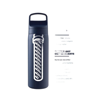 LifeStraw Go 2.0 Stainless Steel Water Filter Bottle - 500 ml - Laguna Teal