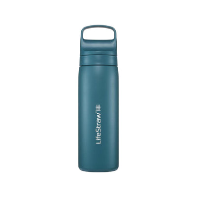 LifeStraw Go 2.0 Stainless Steel Water Filter Bottle - 500 ml - Laguna Teal