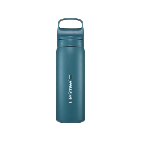 LifeStraw Go 2.0 Stainless Steel Water Filter Bottle - 500 ml - Laguna Teal