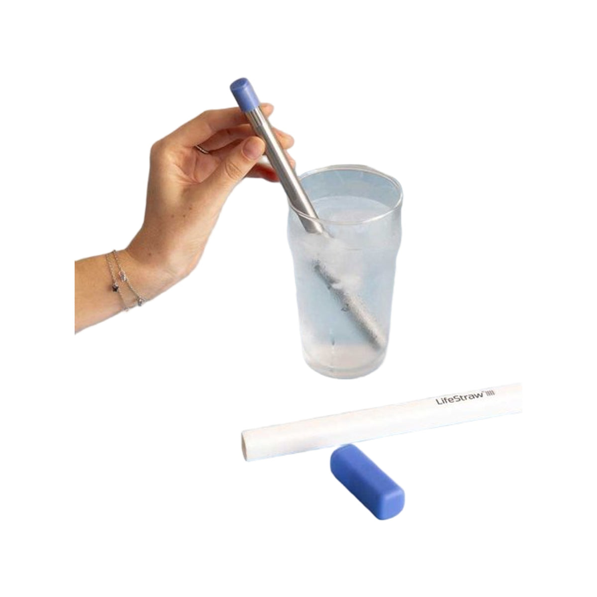 LifeStraw Waterfilter SIP 1-Piece with Carry Case - Stormy Blue