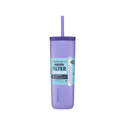 LifeStraw Go Series Tumbler 18oz Stainless Steel - Thistle Purple