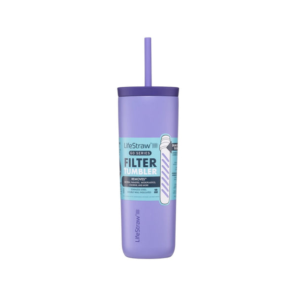LifeStraw Go Series Tumbler 18oz Stainless Steel - Thistle Purple