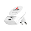 SKROSS Reisstekker Europa 1x USB + 1x USB-C (Front Connection)