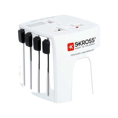 SKROSS World Adapter MUV USB, white, 2-pole 2.4A, with Skross logo