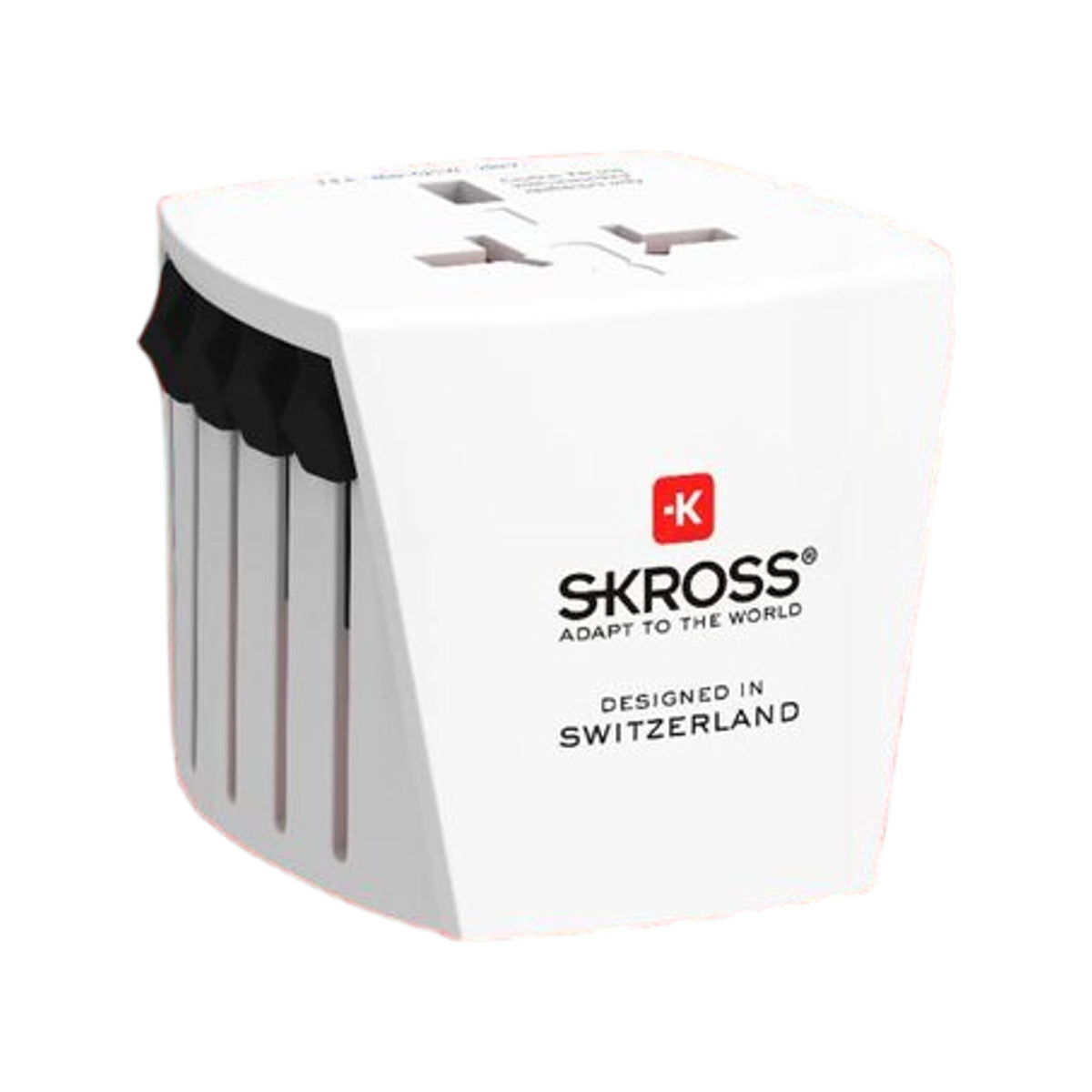 SKROSS World Adapter MUV USB, white, 2-pole 2.4A, with Skross logo