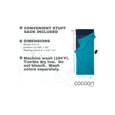 Cocoon Travelsheet 100% Egyptian Cotton