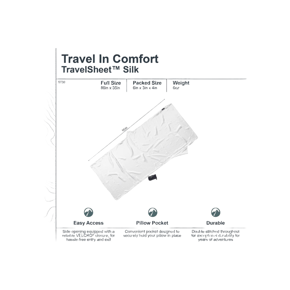 Cocoon Travelsheet 100% Silk