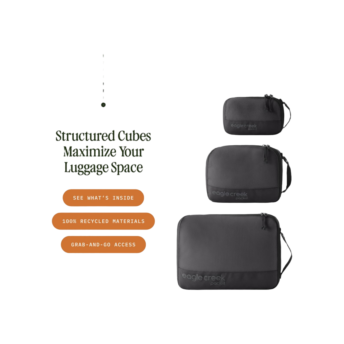 Eagle Creek Pack-It Reveal Cube Set XS/S/M