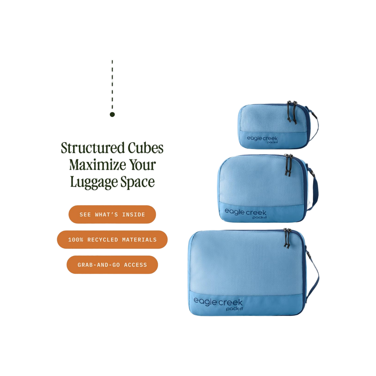 Eagle Creek Pack-It Reveal Cube Set XS/S/M