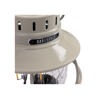 Barebones Railroad Lantern Vintage White - Usb