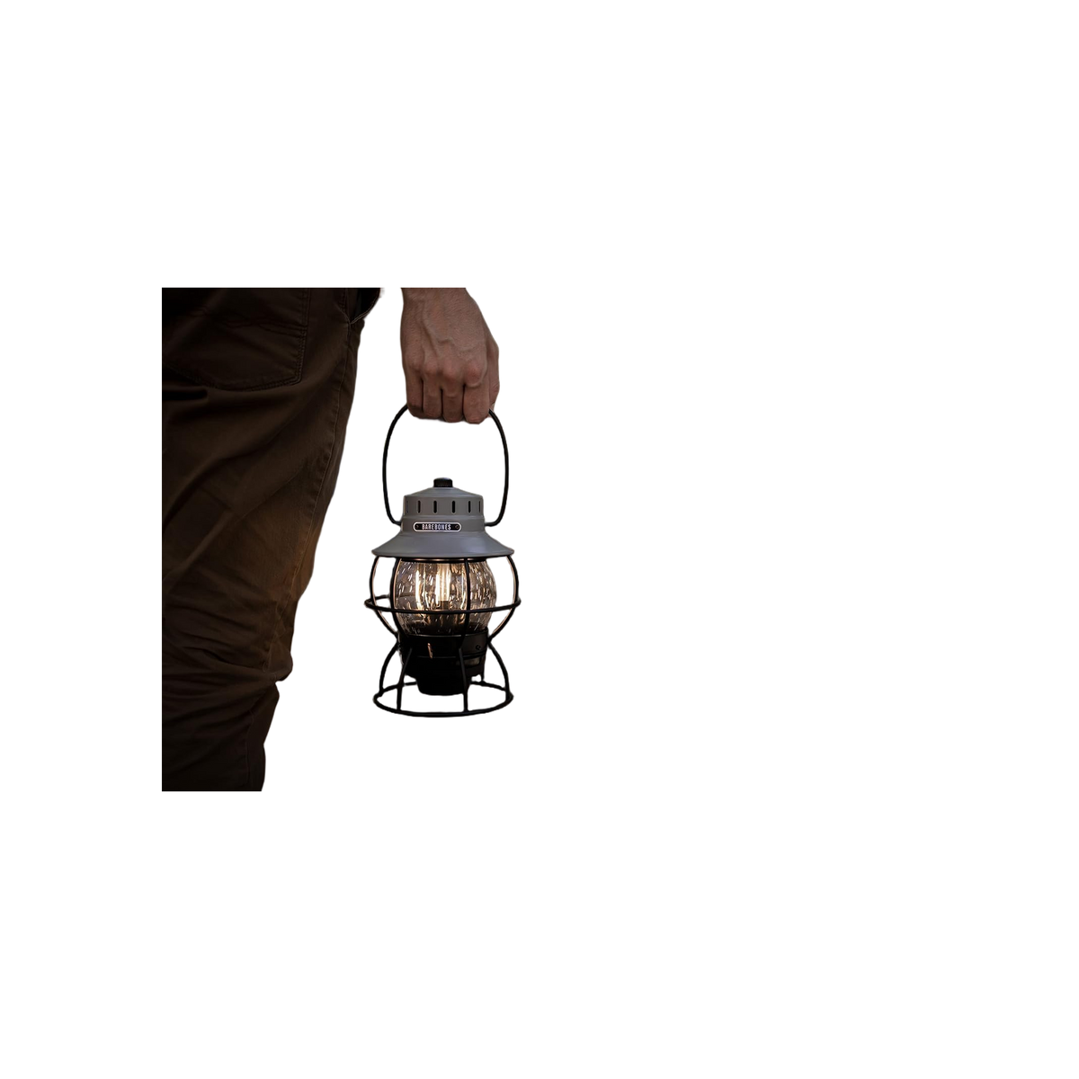 Barebones Railroad Lantern Grey - Usb