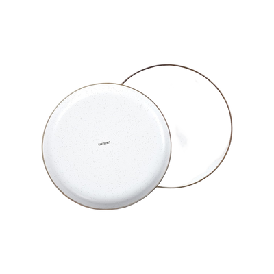 Barebones Plate/Enamel/Set 2 Pcs Egg Shell