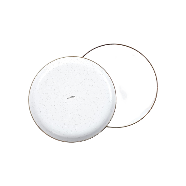Barebones Plate/Enamel/Set 2 Pcs Egg Shell