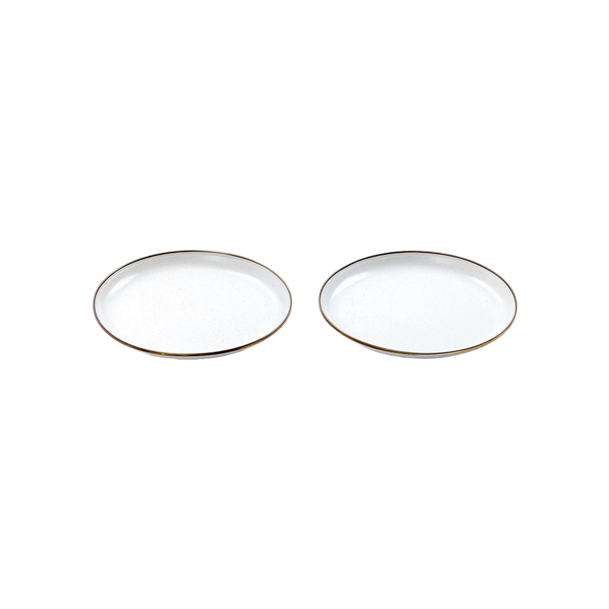 Barebones Plate/Enamel/Set 2 Pcs Egg Shell