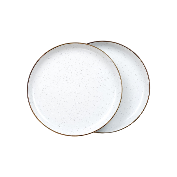 Barebones Plate/Enamel/Set 2 Pcs Egg Shell