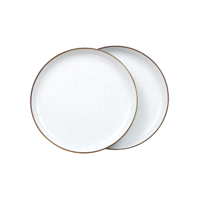 Barebones Plate/Enamel/Set 2 Pcs Egg Shell