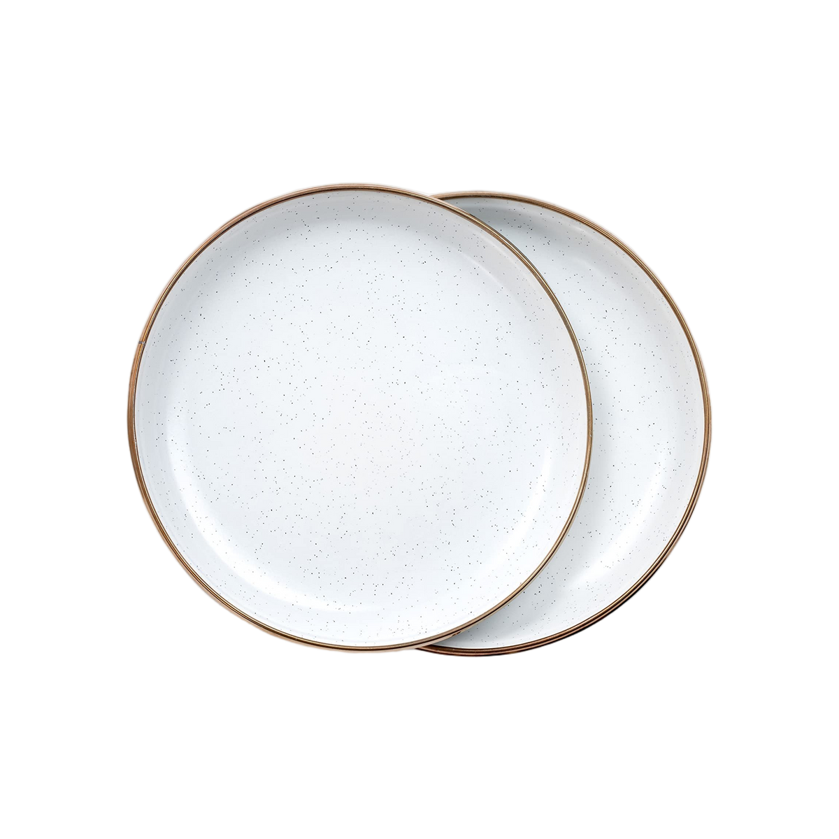 Barebones Small Plate/Enamel/Set 2 Pcs Egg Shell
