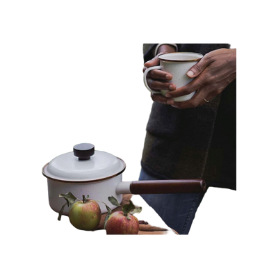 Barebones Saucepan Enamel Egg Shell