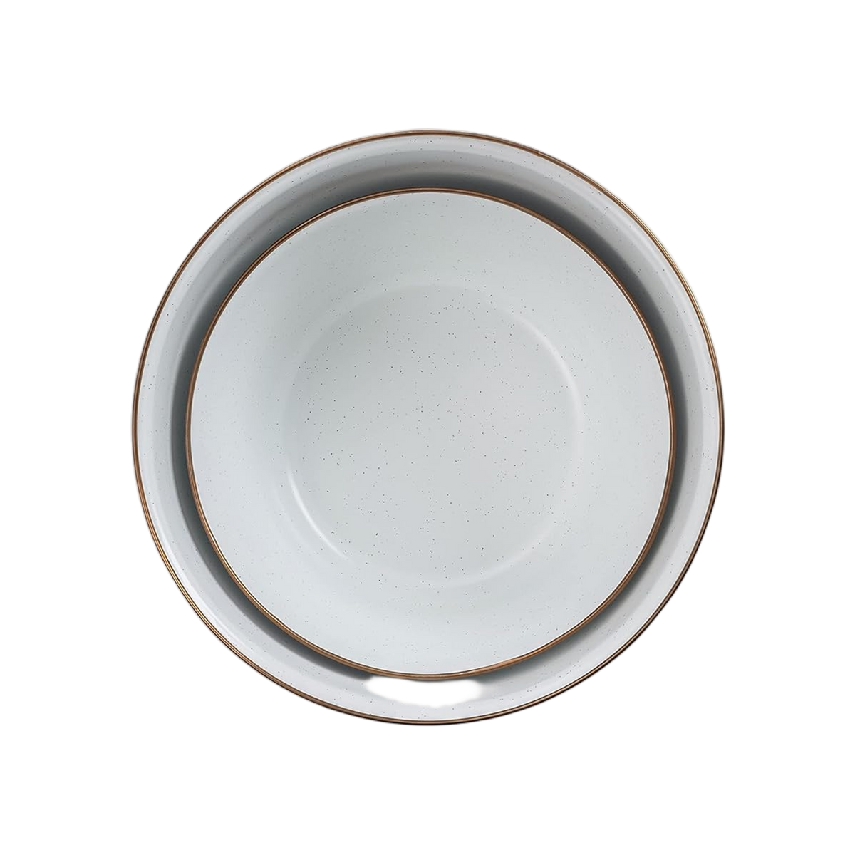 Barebones Mixing Bowl Enamel Set 2 Pcs Egg Shell
