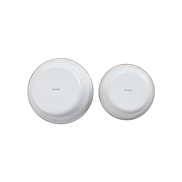 Barebones Mixing Bowl Enamel Set 2 Pcs Egg Shell