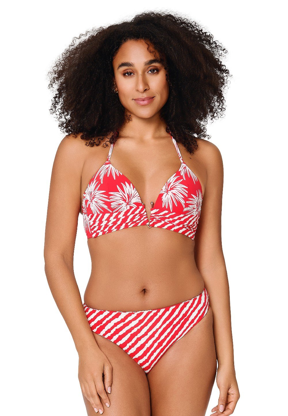 Bikini brief reversible — Leaf stripe