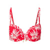 Moulded Bikini top — Leaf stripe