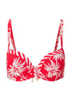 Moulded Bikini top — Leaf stripe