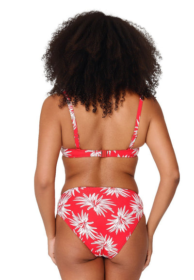 Moulded Bikini top — Leaf stripe