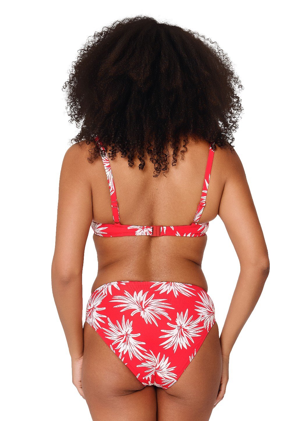 Moulded Bikini top — Leaf stripe