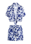 Beach set — Blue white print
