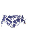 Bikini shorty — Blue white print