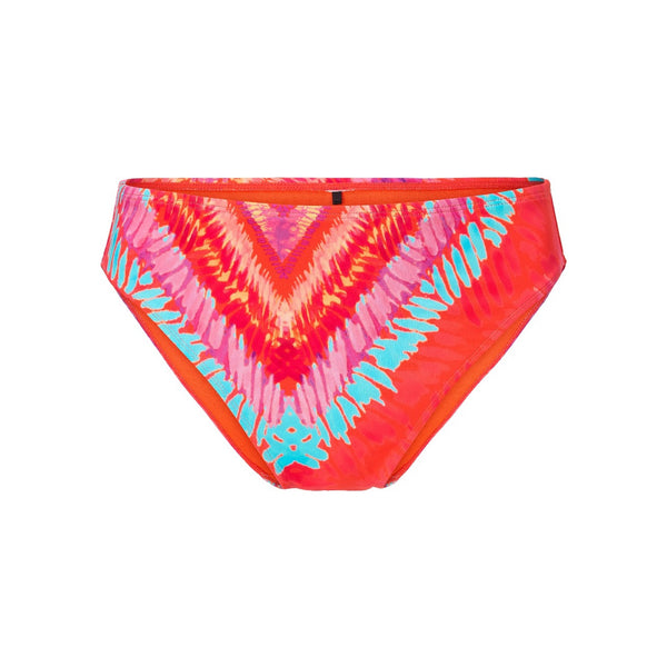 High leg bikini brief — Sea coral