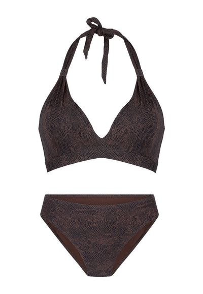 Triangle padded bikiniset — Snake print