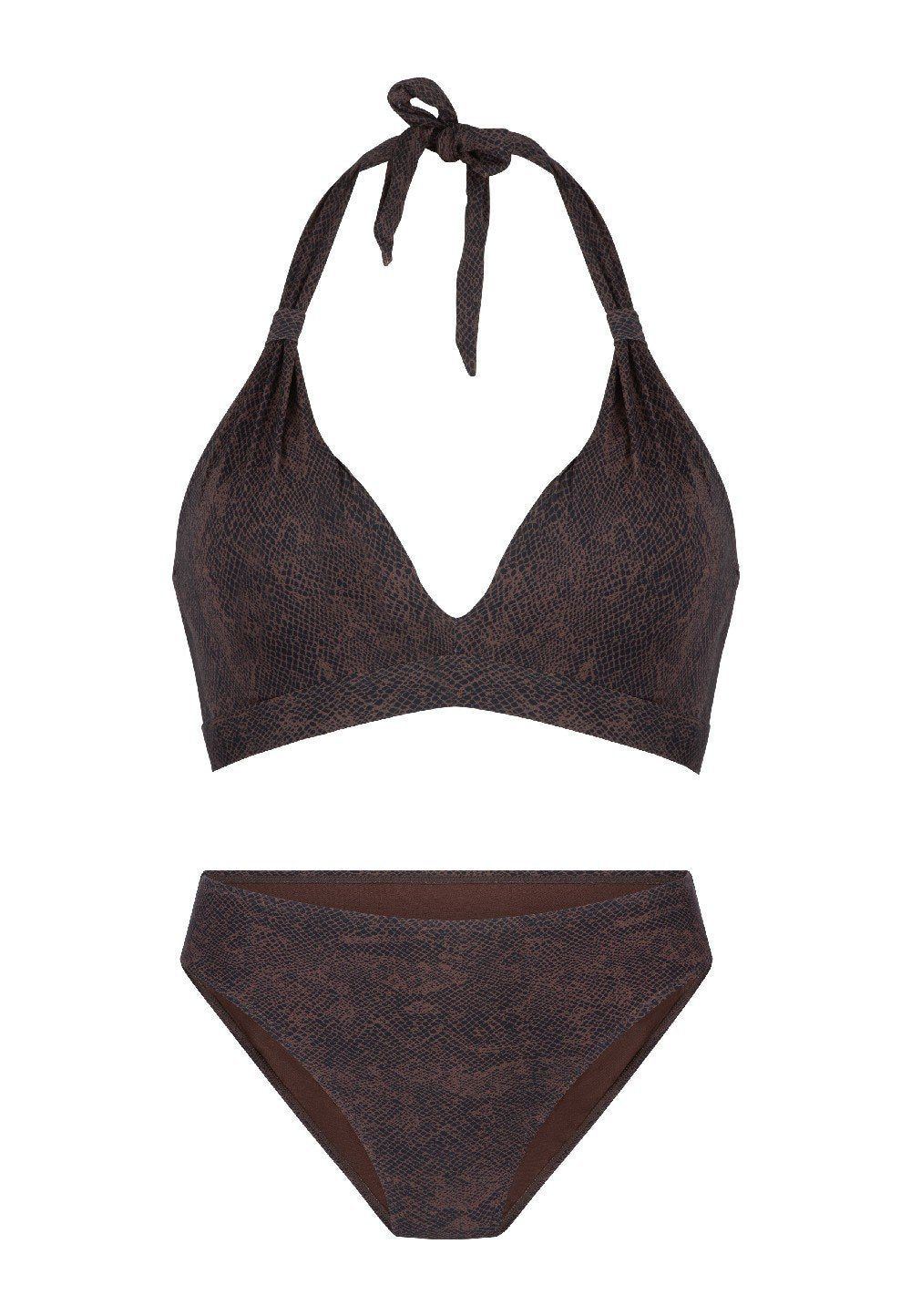 Triangle padded bikiniset — Snake print