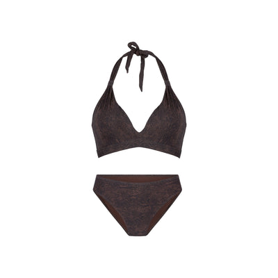 Triangle padded bikiniset — Snake print