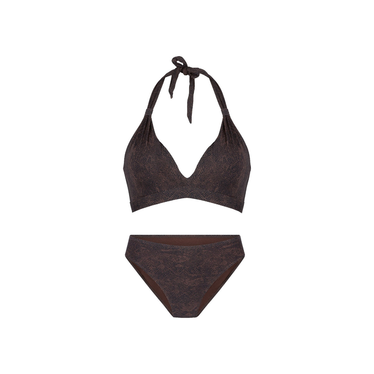 Triangle padded bikiniset — Snake print