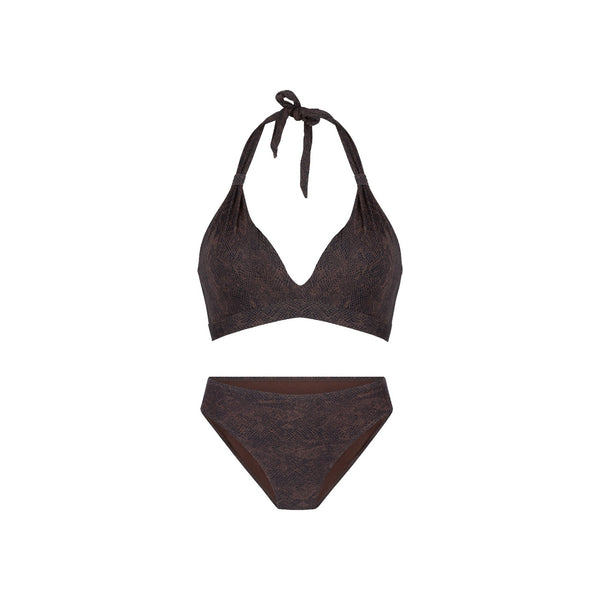 Triangle padded bikiniset — Snake print