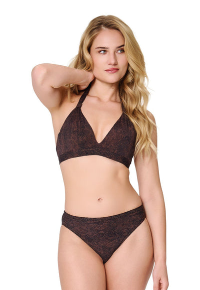 Triangle padded bikiniset — Snake print