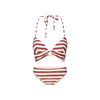 Triangle padded bikiniset — Sable stripe