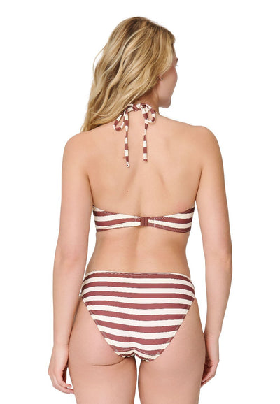 Triangle padded bikiniset — Sable stripe