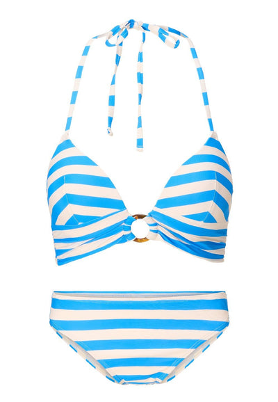 Triangle padded bikiniset — Sable stripe