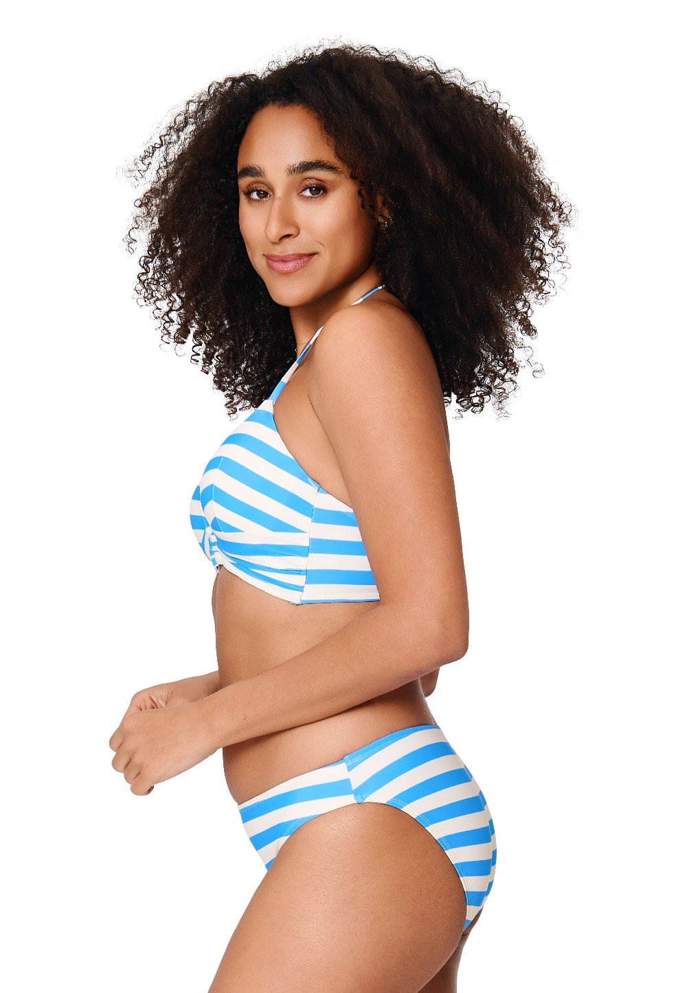 Triangle padded bikiniset — Sable stripe