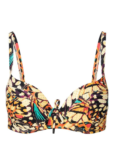Moulded Bikini top — Butterfly print