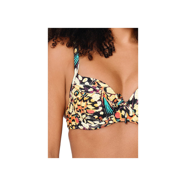Moulded Bikini top — Butterfly print