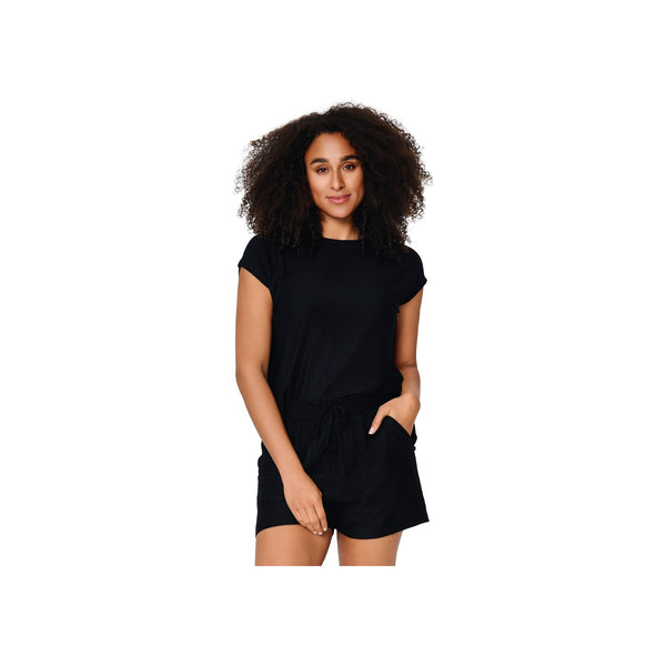 Top & shorts — Black