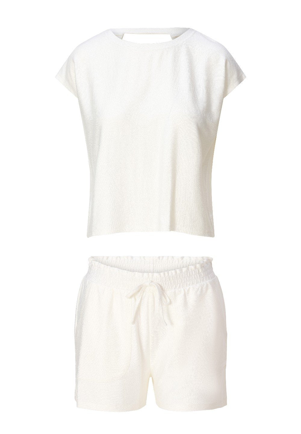 Top & shorts — Black