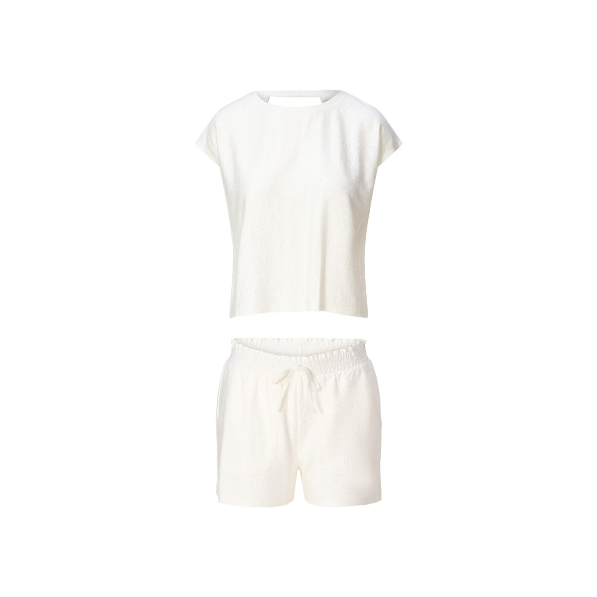 Top & shorts — Black
