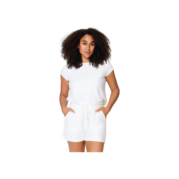 Top & shorts — Black