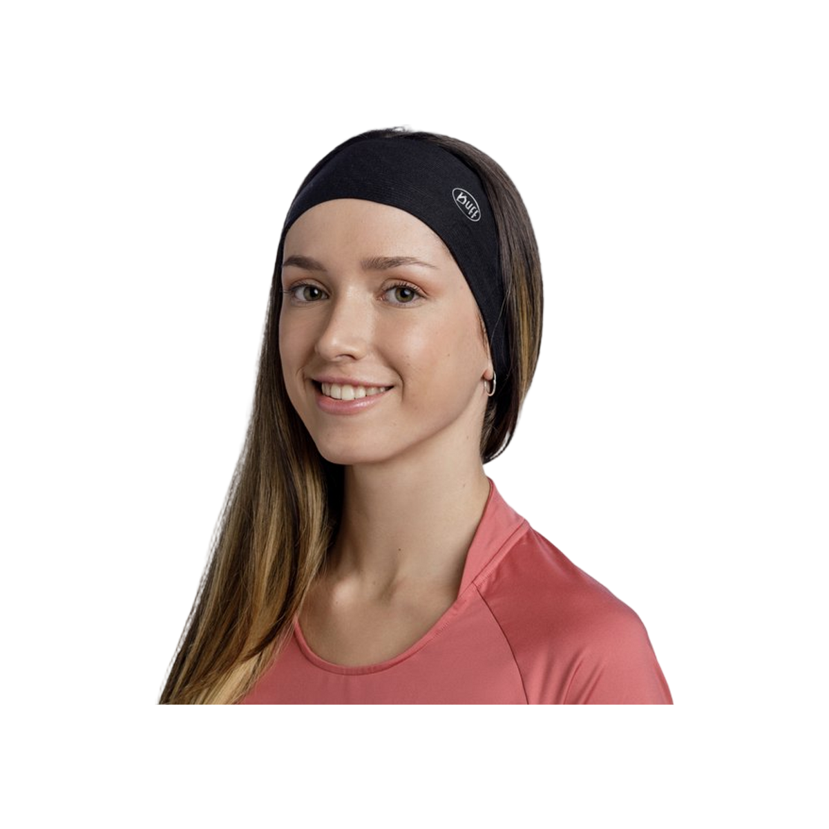 BUFF® Coolnet UV® Ellipse Headband SOLID BLACK - Hoofdband