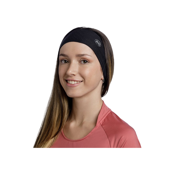 BUFF® Coolnet UV® Ellipse Headband SOLID BLACK - Hoofdband
